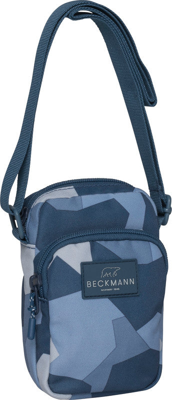 Beckmann Umhängetasche – Motiv Blue Camo, 11 × 17 × 5 cm, Polyester (PES)