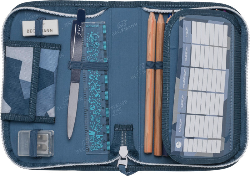 Beckmann Classic 1st Etui, gefüllt, 21-teilig – Tiger Race – Kunststoff – 20,5 × 13,3 × 3,8 cm