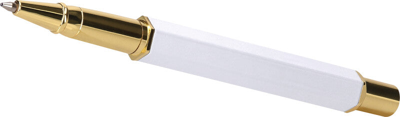 Belius Kugelschreiber – Weiss, Aluminium