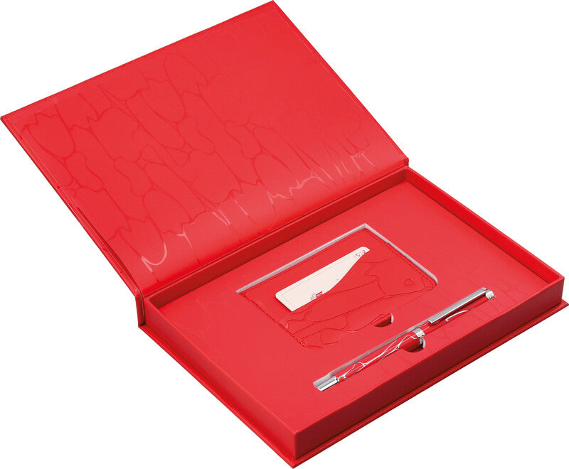 Belius Kugelschreiber – Rot, Aluminium