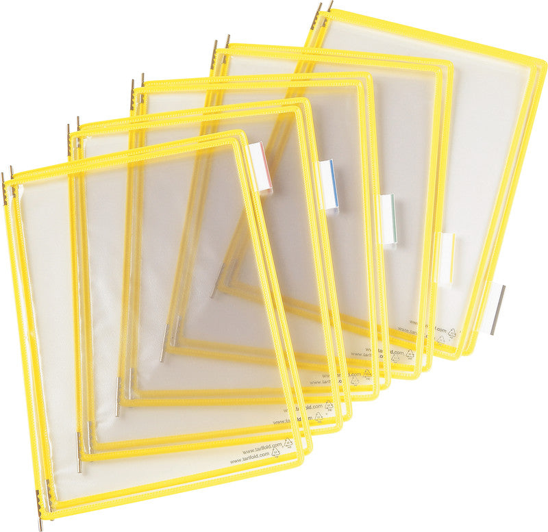 Djois tarifold Wandprospekthalter Drehtasche Standard – für A4, 10 Fächer, transparent, Kunststoff, 230×345×4 mm