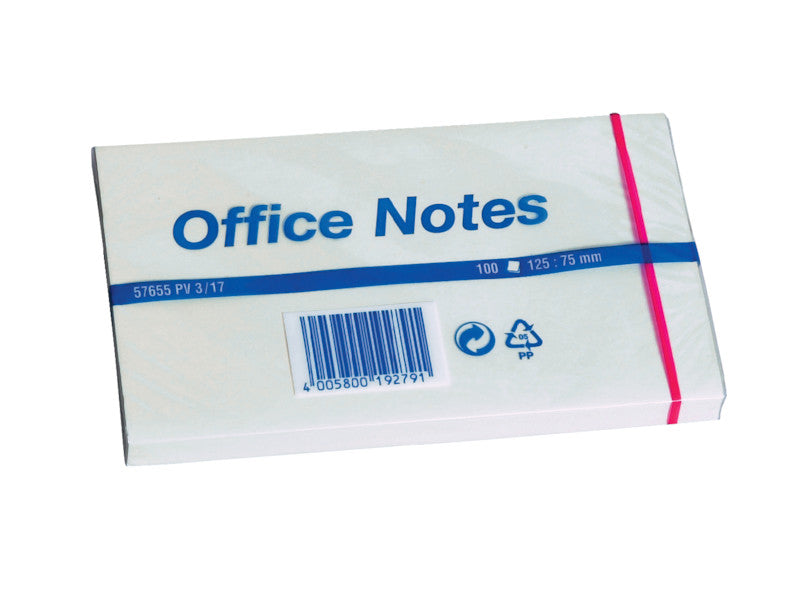 tesa Haftnotizen – 125 × 75 mm – gelb, 100 Blatt/Block, 1er-Pack