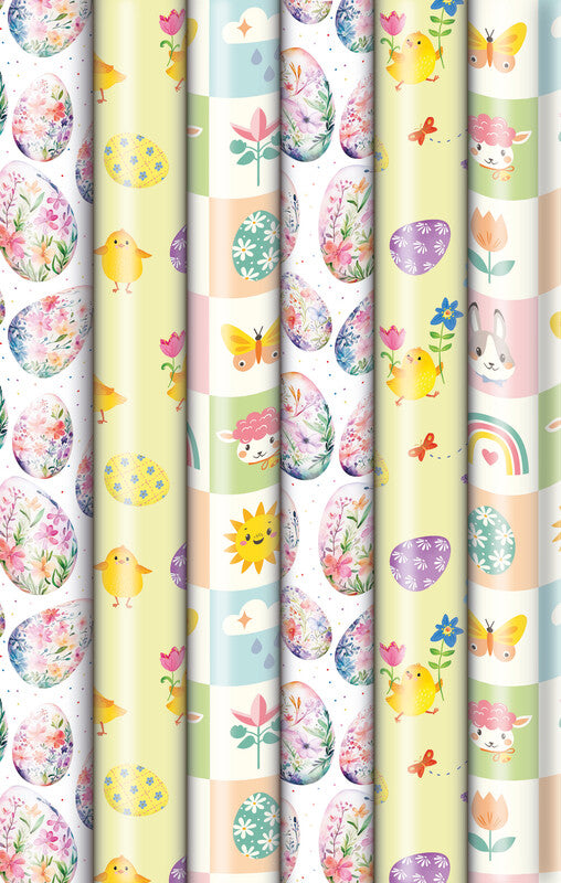 Zoewie Geschenkpapier – Primavera (Frühling) – gestrichenes Papier, 80 g/m2 – 700 × 2000 mm