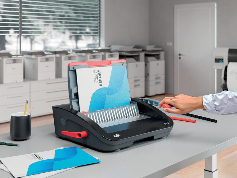 GBC CombBind CB20 Bindegerät – Plastikbindung, für 21-Loch, A4, bis 20 Blatt