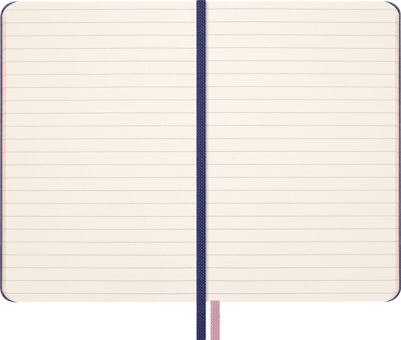 Moleskine Notizbuch, 90 × 140 mm, liniert, geleimt, 160 Seiten – blau