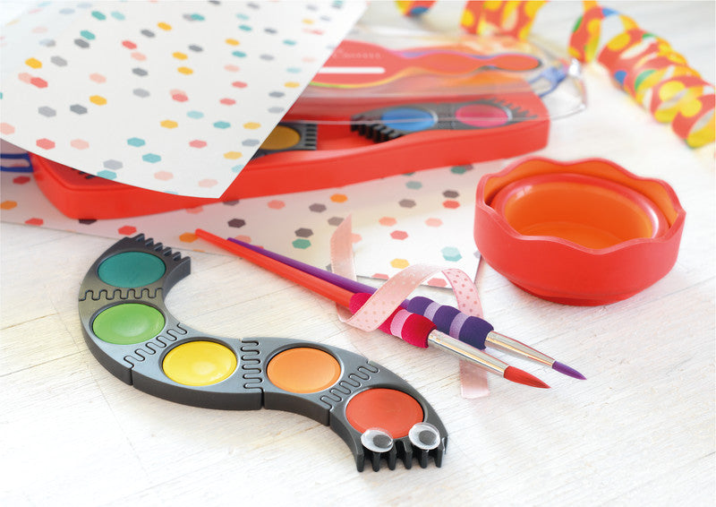 Faber-Castell Deckfarbkasten – 12 Farben, inkl. Deckweiss