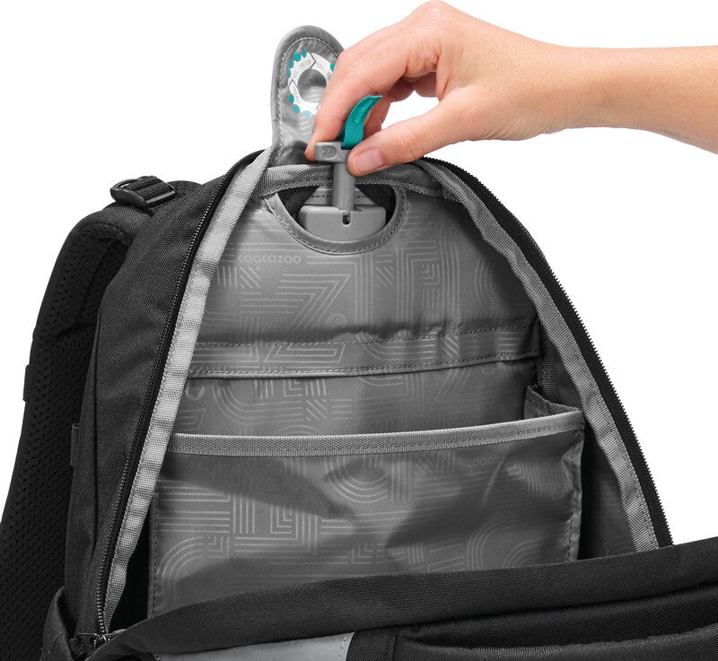 Coocazoo Rucksack Mate – Black Coal – 30,0×46,0×23,0 cm, 30 l – aus 100% recyceltem rPET