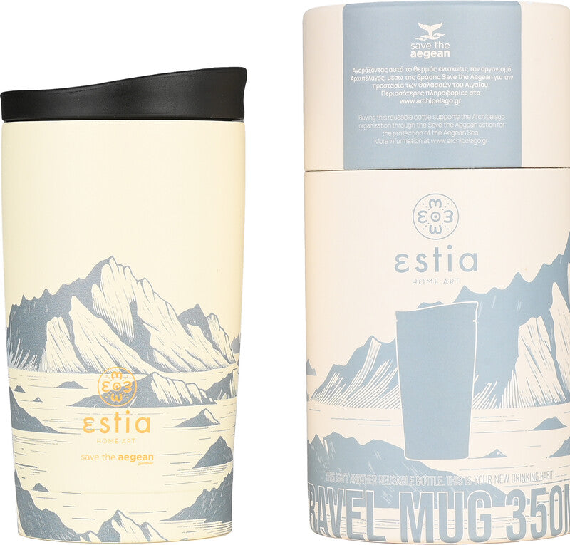 Estia Thermobecher – 3,5 dl – Edelstahl, isoliert, Schraubverschluss – Alpine Essence
