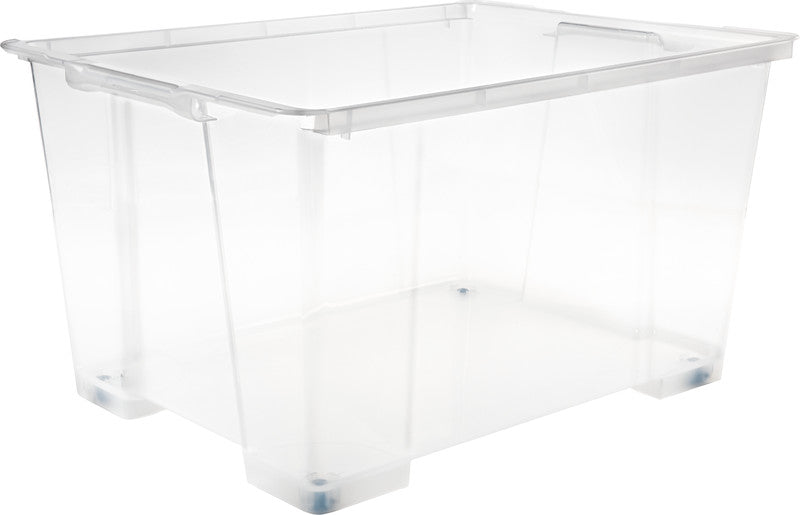 Rotho Aufbewahrungsbox Evo Easy – Kunststoff, transparent, 78,7 × 43,8 × 58,6 cm