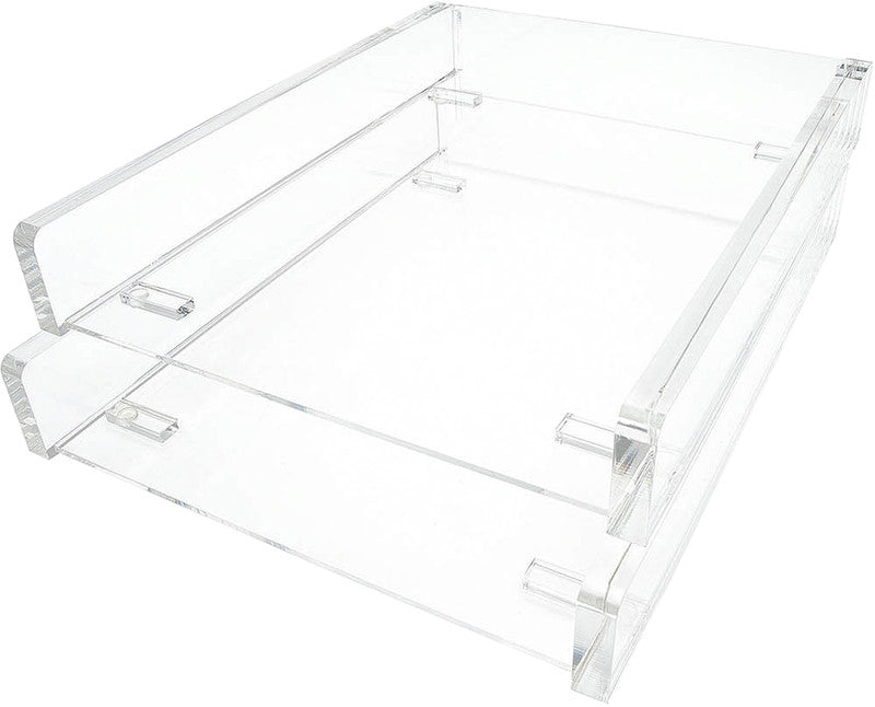 Wedo Cristallic – Briefkorb für A4, Acryl, transparent, 242 × 48 × 310 mm