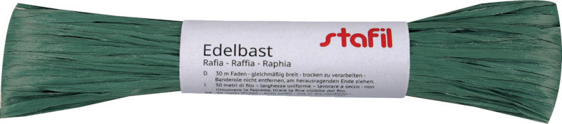 Stafil Bast matt – dunkelgrün – 30 m, Ø 1 mm