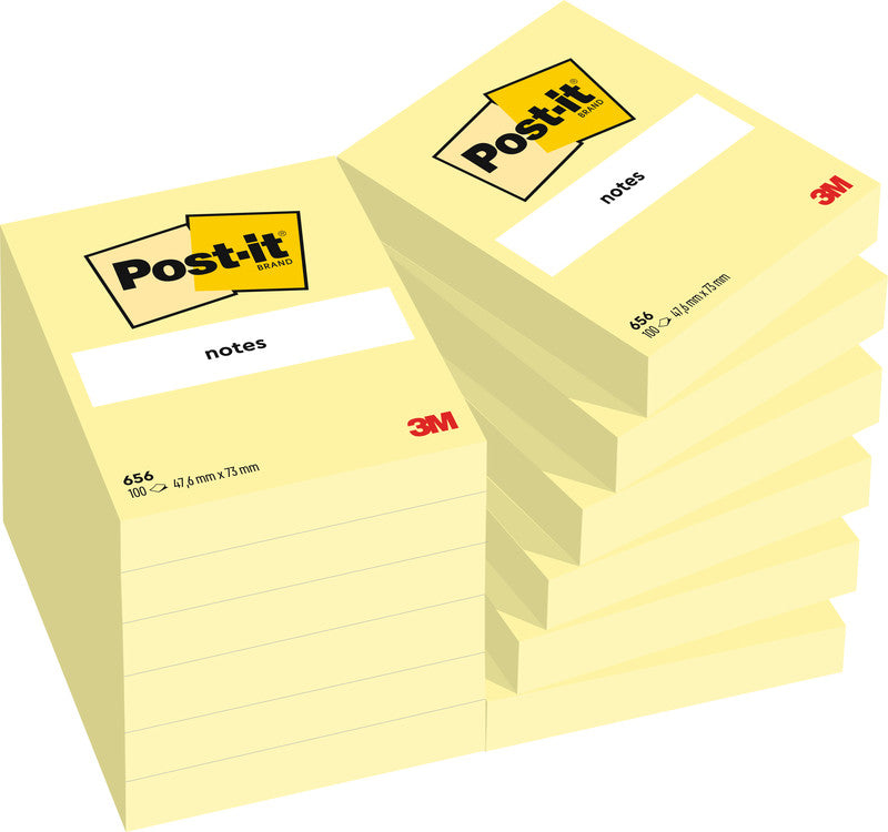 Post-it Haftnotizen – 76×51 mm – Gelb, 100 Blatt, PEFC