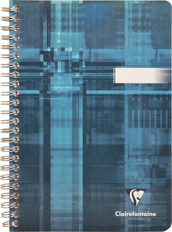 Clairefontaine Spiralheft A5, kariert (5 mm), Spiralbindung, Karton, 50 Blatt, 50 g/m² – sortiert