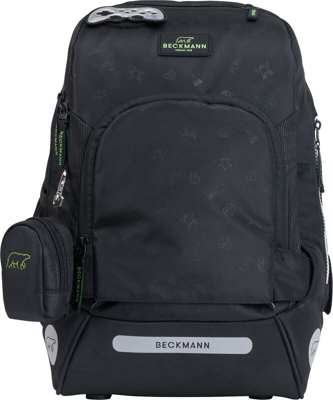 Beckmann Schulrucksack Active Air Flx – Pixel – 26,0×39,0×22,0 cm – aus recyceltem PET