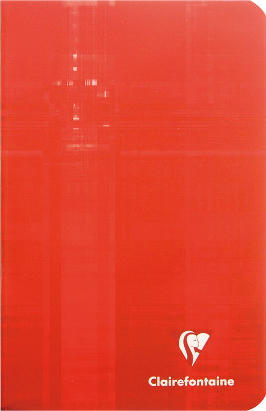 Clairefontaine Notizheft, 110 × 170 mm, kariert, Klammerheftung, Karton, 48 Blatt, 90 g/m² – sortiert