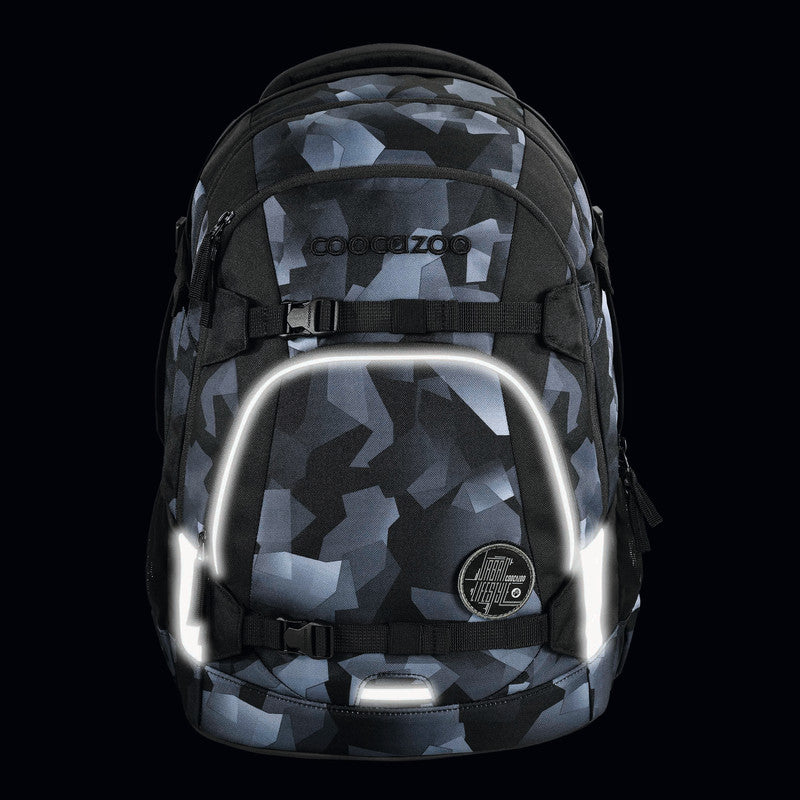 Coocazoo Rucksack Mate – Grey Rocks – 30,0 × 44,0 × 23,0 cm