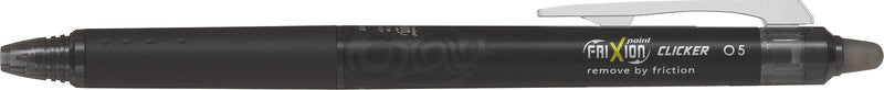 Pilot FriXion Point Clicker Gelschreiber – schwarz, 0,25 mm, radierbar, Druck, nachfüllbar