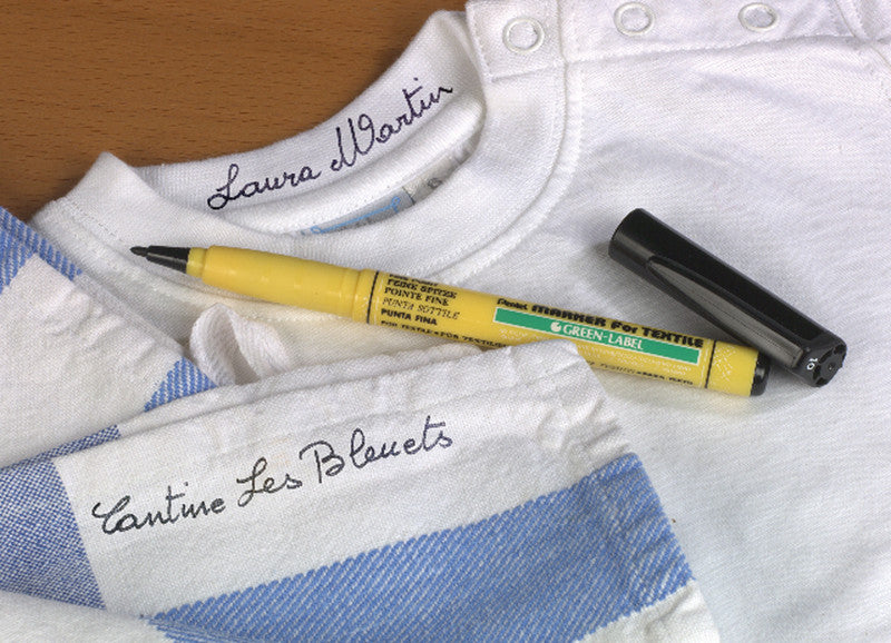 Pentel Wäsche-Marker für Textilien, Leder, Porzellan u. a. – Schwarz