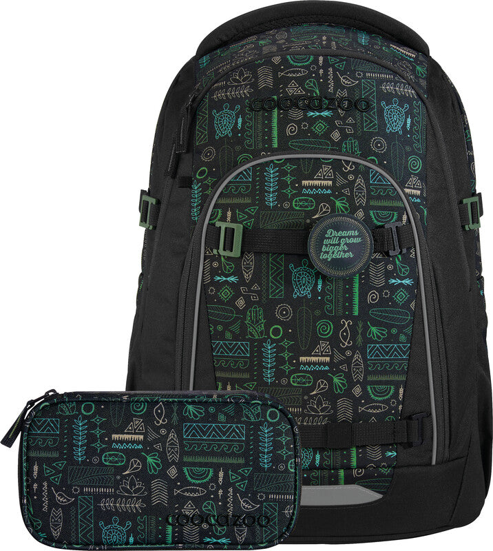 Coocazoo Mate Rucksack-Set – 3-teilig, Humedica – aus 100% recycelten PET-Flaschen