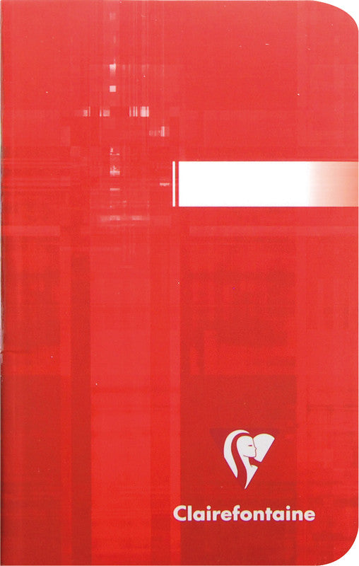 Clairefontaine Notizheft, 90 × 140 mm, kariert 5 mm, Klammerheftung, Karton, 96 Seiten, 90 g/m² – sortiert
