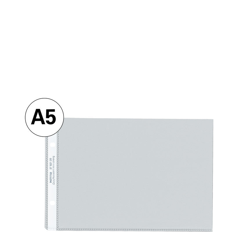 Kolma Sichtmappe A5 – 10 Hüllen, Transparent, Kunststoff, Glänzend, 100 µm