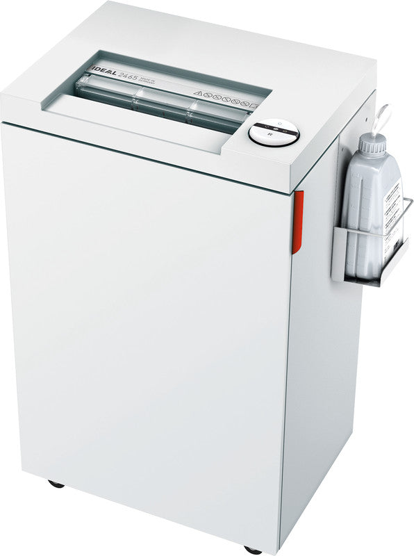 Ideal 2445/MC – Aktenvernichter, DIN P-6, Mikroschnitt 0,8 × 12 mm, 5 Blatt, 35 l, A4, mit automatischem Öler