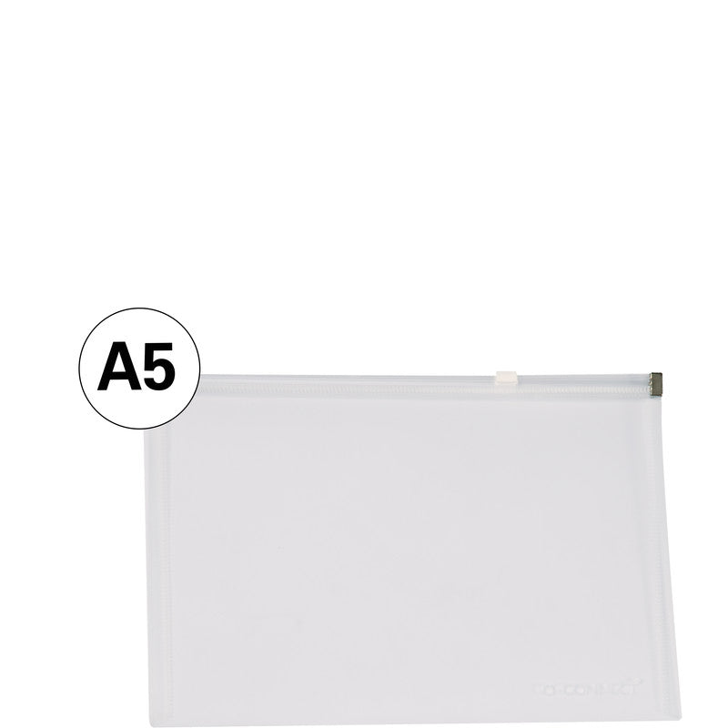 Q-connect Sichtmappe A5 – transparent, Kunststoff, 172 µm