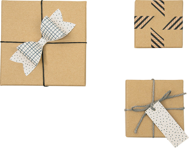 Folia Geschenkbox – natur – 12 Stk. – zum Basteln