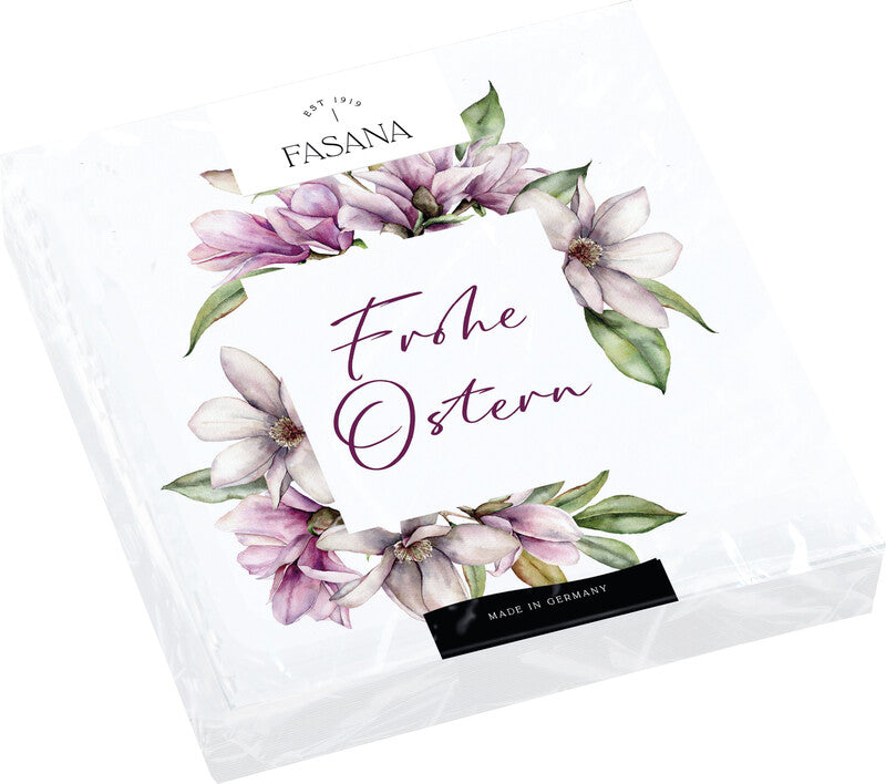 Fasana Servietten Frohe Ostern – 33 × 33 cm – 3-lagig, Tissue – 20 Stk., FSC