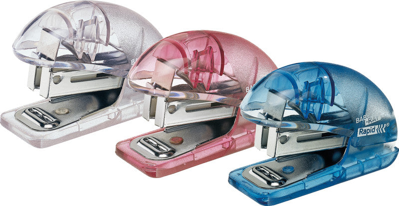 Rapid Baby-Ray F4 – Hefter, 10 Blatt, für 26/6, geschlossene Heftung, integrierter Klammernentferner