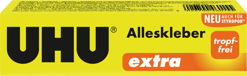 UHU Alleskleber – permanent, transparent, tropffrei, 31 g, für Holz, Porzellan, Metall u. a.