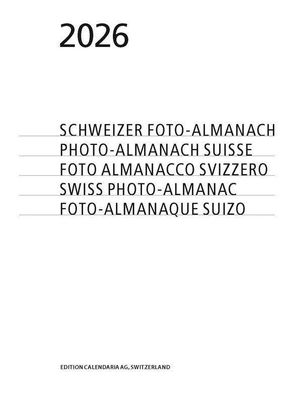 Calendaria Schweizer Foto-Almanach Agenda – 1 Woche pro Seite, Spiralbindung, A5, 2026, mehrsprachig, mehrfarbig