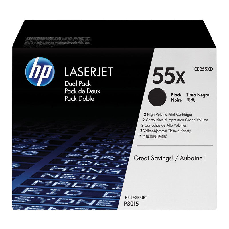 HP Toner-Multipack 55X – Schwarz, 12500 Seiten