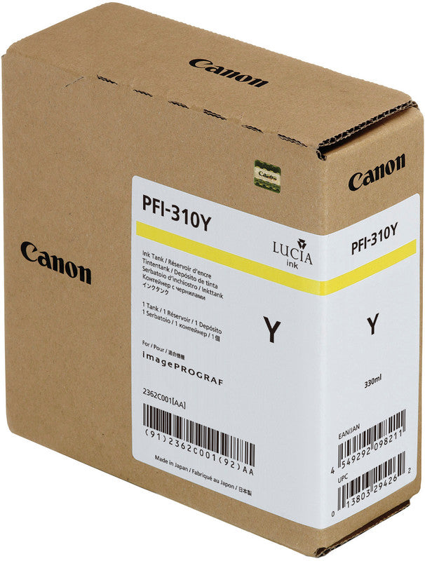 Canon Tintenpatrone PFI-310Y, Gelb, 330 ml