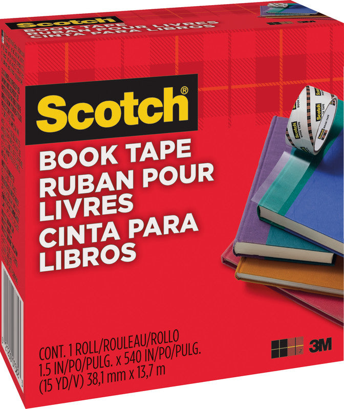 Scotch Buchklebeband – permanent, glatt, 38 mm × 13,7 m, transparent
