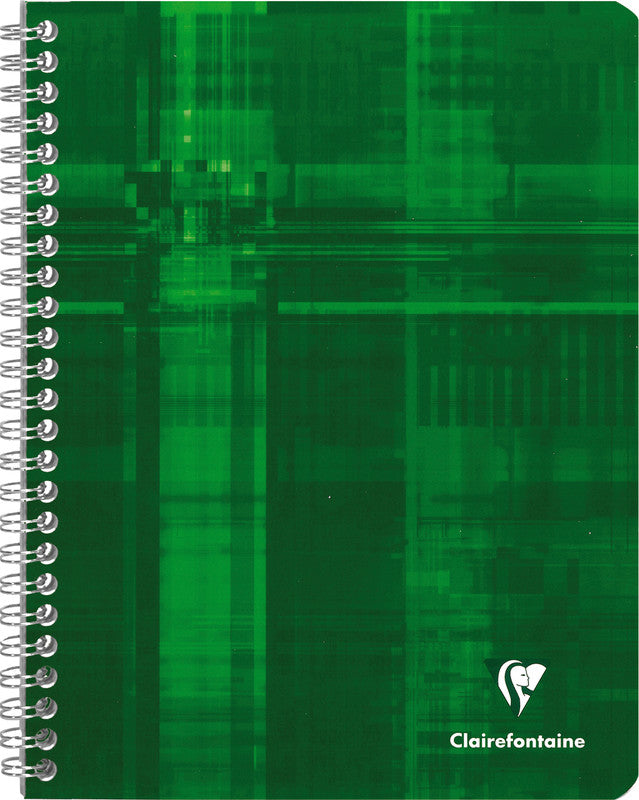 Clairefontaine Spiralheft, 170 × 220 mm, kariert, Spiralbindung, Karton, 50 Blatt, 50 g/m² – sortiert