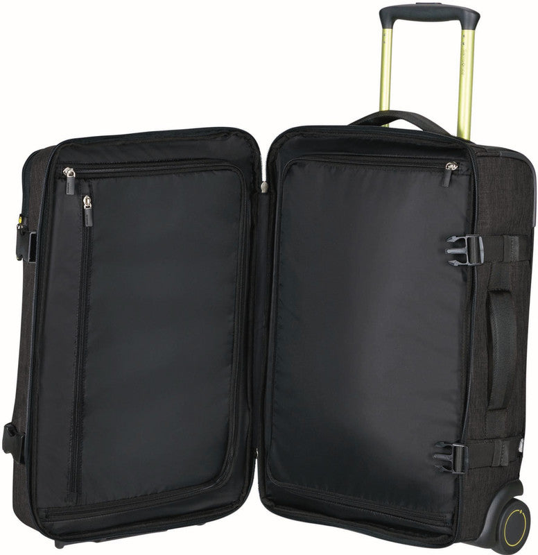 Samsonite Rolling-Duffel Handgepäck – 39 l, Weichschale, 2 Rollen, mit TSA, Black Steel, 36 × 57 × 24 cm