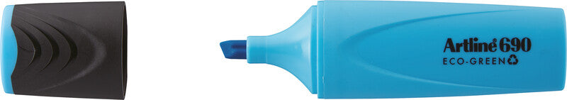 Artline EK690 Eco-Green Textmarker Blau – Keilspitze, 1–4 mm