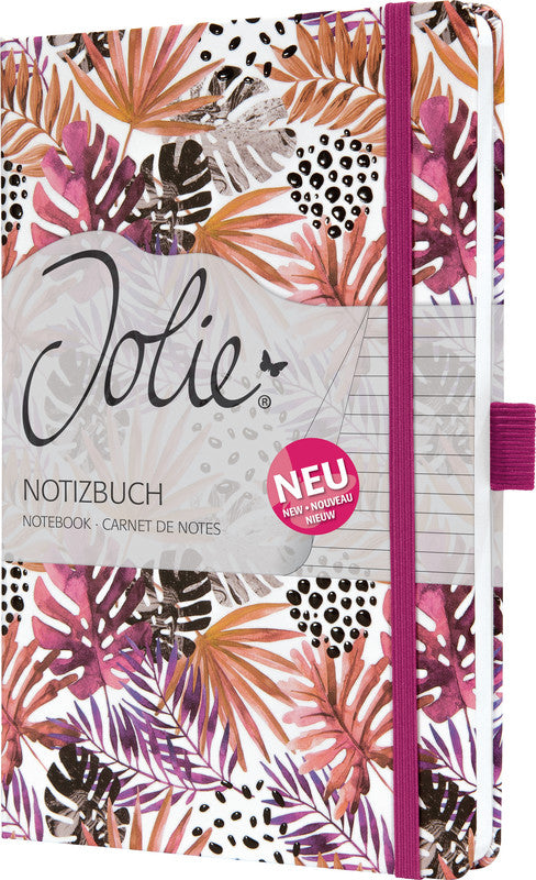Sigel Notizbuch, A5, liniert, Fadenheftung, Hardcover, 174 Seiten, perforiert, 80 g/m² – mehrfarbig