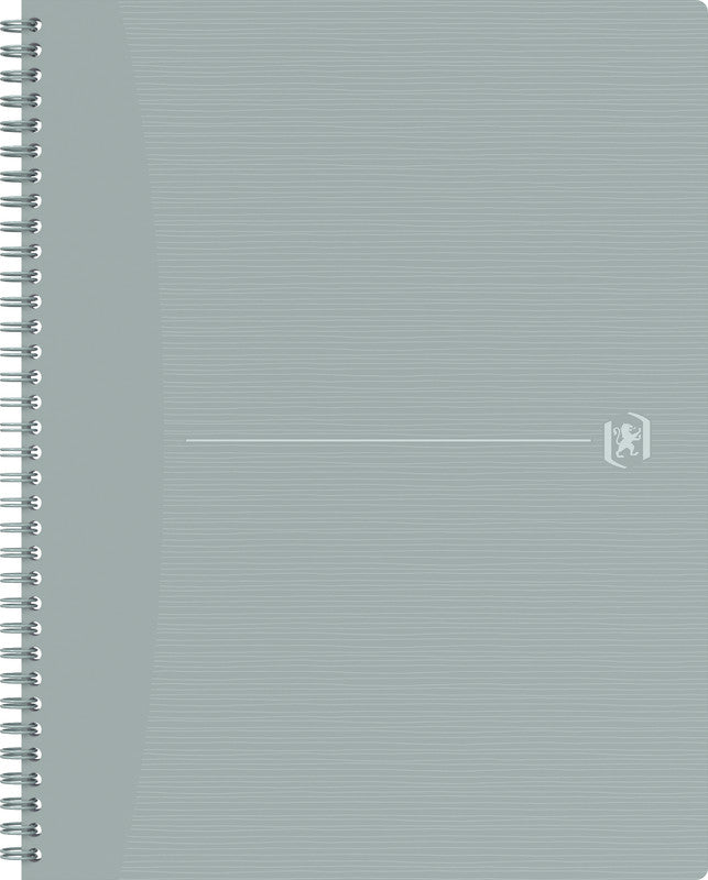 Elba Spiralblock A4+, kariert, 70 Blatt, perforiert, 90 g/m² – grau, für SCRIBZEE App