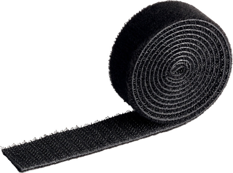 Durable Cavoline Klett-Kabelbinder – 2 mm × 1,00 m, Kunststoff, Schwarz, zuschneidbar, recyclingfähig