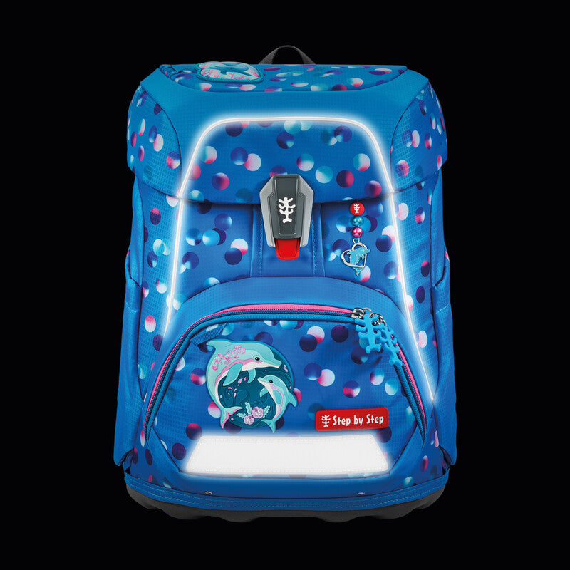 Step by Step Schulrucksack-Set Fit – 5-teilig – Dolphin Finja – Umweltfreundliche Verpackung