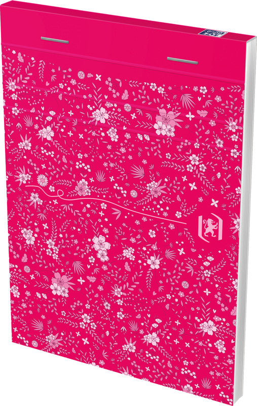 Oxford Notizblock A6, liniert, 6 mm, Klammerheftung, 80 Blatt, perforiert, 90 g/m² – mehrfarbig