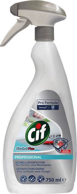 Cif Pro Formula – Schnelldesinfektionsmittel Professional Alcohol Plus – 750 ml