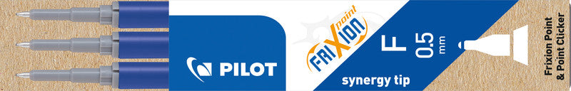 Pilot Rollerpatronen FriXion – blau, 0,5 mm, löschbar, geruchsarm, 3 Stk.