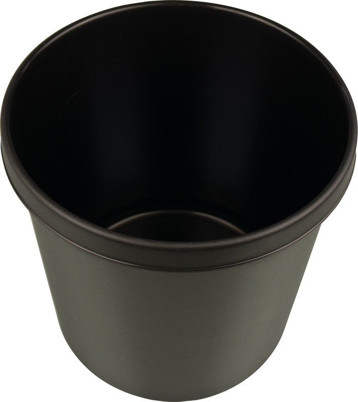 Helit Sicherheitspapierkorb – 18 l – Kunststoff, Schwarz – schwer entflammbar – Ø 295 × H 310 mm
