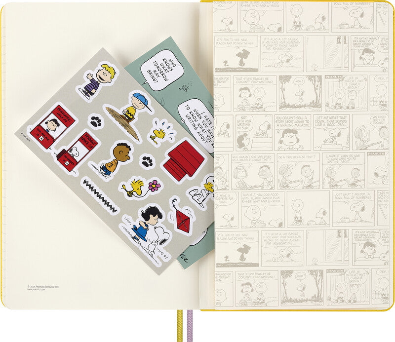 Moleskine Notizbuch Limited Edition PEANUTS, 130 × 210 mm, liniert, Leimbindung, 176 Seiten, 100 g/m² – blau