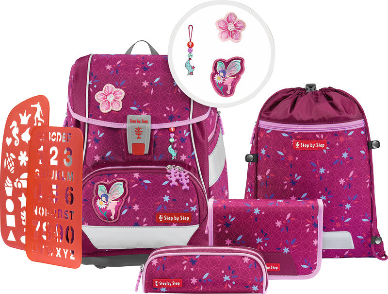 Step by Step Schulrucksack-Set – 6-teilig – Fairy Freya