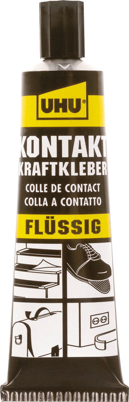 UHU Kraftkleber – permanent, gelb, schnelltrocknend, 42 g, für Haushalt