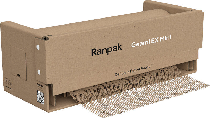 Wabenpolsterpapier Geami WrapPak EX Mini – 50,8 cm × 164 m – 3D-Wabenstruktur, gestanzt – 1 Rolle
